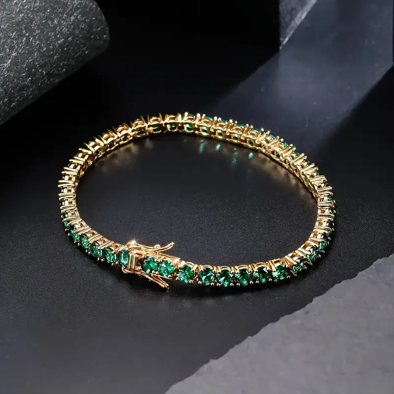 Bracelet Ella avec émeraude