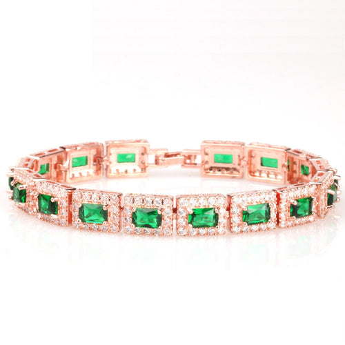 Bracelet en Or Émeraude