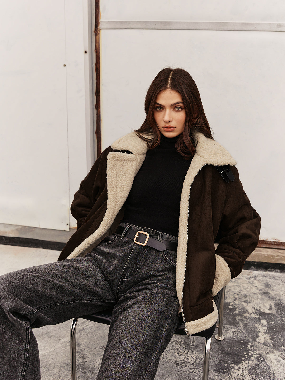 Silvana | Veste vintage marron pour femme