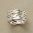 Bague carrée vintage en or rose