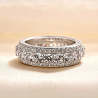 Bague vintage en argent avec bande éternelle