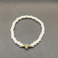 Bracelet Élégant en Cœur avec Initiale