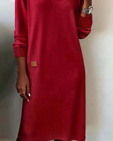 Robe Pull Col En V Élégante