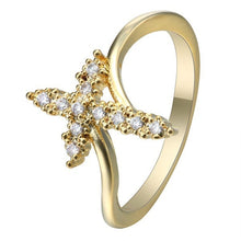 BAGUE CROIX DE CRISTAL