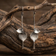 Boucles d'oreilles Boho Feuille en Argent
