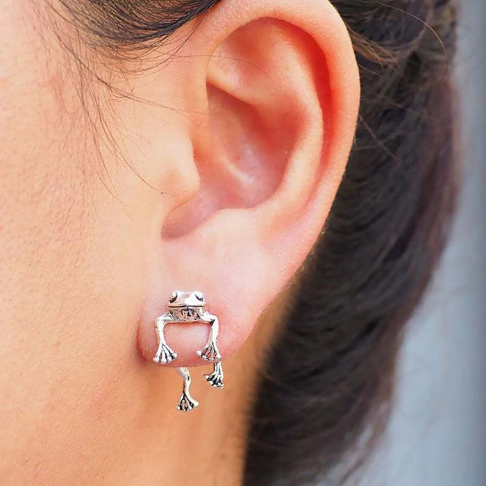Boucles d'Oreilles Élégantes de Grenouille
