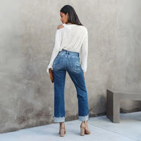 Katja | Jean droit classique pour femme