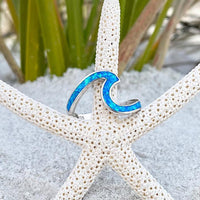 Bague Vague de Mer en opale et argent