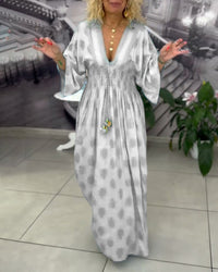 Robe Ample Imprimé Vacances Taille Maxi