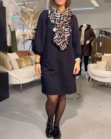 Robe élégante de couleur unie