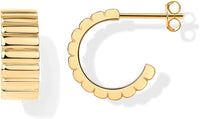 Boucles d'oreilles Relief Classique | Or