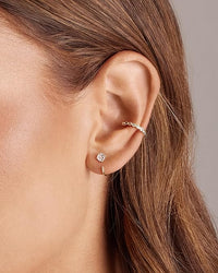 Boucles d'oreilles Diamant Élégant | Or