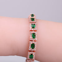 Bracelet en Or Émeraude