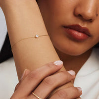 Bracelet Cléa Pierre Moissanite | Or
