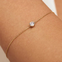 Bracelet Cléa Pierre Moissanite | Or