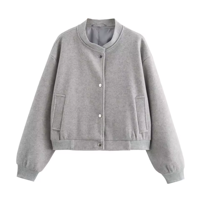 Daria | Veste à col rond avec coupe courte pour femme