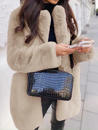 Thea | Manteau en peluche à chaleur douillette pour femme