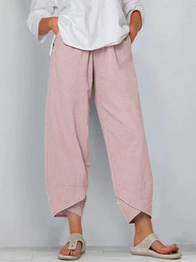 Cinzia | Pantalon large en lin pour femme