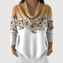 Amore | Pull fleuri avec un col doux