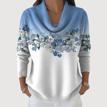Amore | Pull fleuri avec un col doux