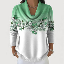Amore | Pull fleuri avec un col doux