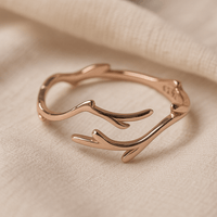 Bague Ajustable Branches Élégantes