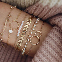 Ensemble de bracelets Boho en or