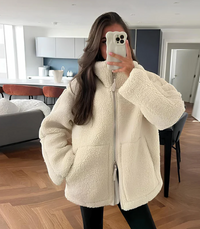 Elisabetta | Manteau en peluche douillet pour femme