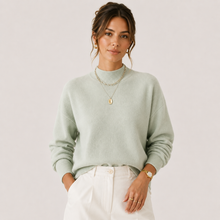 Pull en Tricot à Col Roulé pour Femmes, Confortable et Léger, Pull d'Hiver