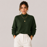 Pull en Tricot à Col Roulé pour Femmes, Confortable et Léger, Pull d'Hiver