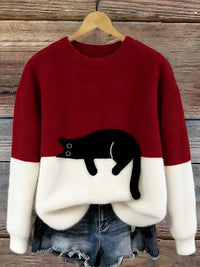 Luna | Pull Imprimé Chat