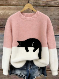 Luna | Pull Imprimé Chat