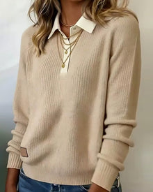Pull À Revers Style Patchwork