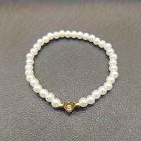 Bracelet Élégant en Cœur avec Initiale