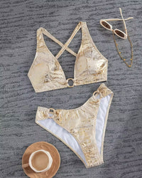 Bikini Boucle Métal Design