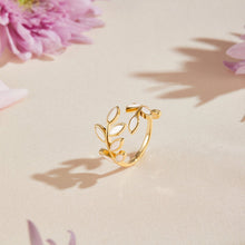 Bague Feuille Dorée