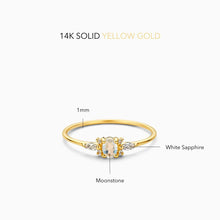Bague Pierre de Lune Musa | Or