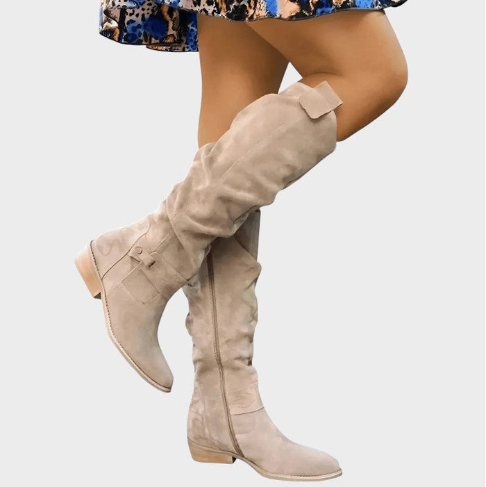 Dorothy | Bottes en Daim Souples Montantes