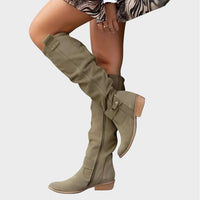 Dorothy | Bottes en Daim Souples Montantes